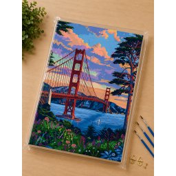BOJENJE PO BROJEVIMA SET MOST 40X50CM *AK