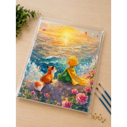 BOJENJE PO BROJEVIMA SET MALI PRINC 3 40X50CM *AK