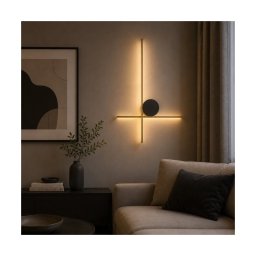 SOLEA 143 ZIDNA LAMPA 12W 3000K CRNA/ZLATO