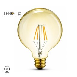 LED SIJALICA FILAMENT DIM G80 6W E27 2700K 600lm AMBER