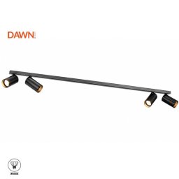DAWN LED SVETILJKA 052/4 PLAFONSKA 4*GU10 IP20 CRNA