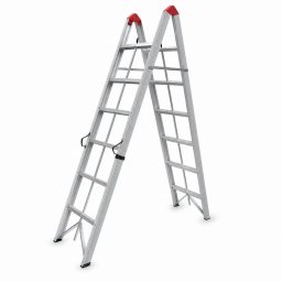 SuperStep Duple Sklopive Štapne Alu Merdevine 2x6 218cm