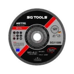 SG TOOLS SG11009 brusna ploča ispupčena 180 x 6.0mm Metal Premium A 24 RBF ( SG11009 )