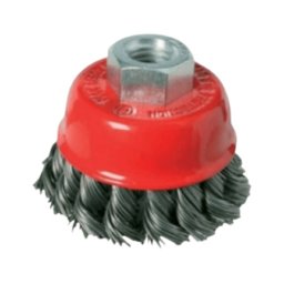 SG Tools SG12008 lončasta upletena četka za brusilicu 75mm. čelična žica 0.5mm. ( SG12008 )