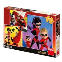 Dino the incredibles 2: heroji - puzzle 3x55 delova ( 11119 )