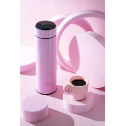 Adler ad4506p termos boca sa LED ekranom, roza, 473ML