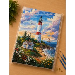 BOJENJE PO BROJEVIMA SET SVETIONIK 40X50CM *AK