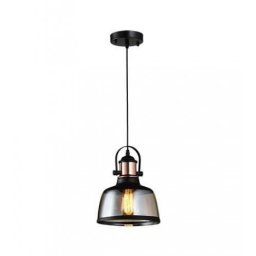 RUSTIK 93 VISILICA 1*E27 BLACK/COPER/COGNAC GLASS