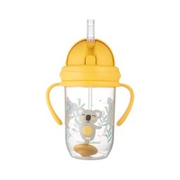 Canpol babies non-spill sportska solja sa slamcicom (teg) 270ml 56/606 exotic yellow ( 56/606_yel )