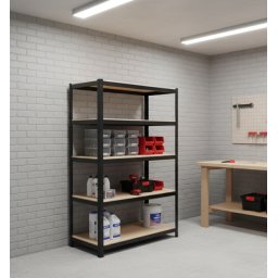 Alberg Metalna polica 183x90x30 black edition 5x200kg ( 5B )