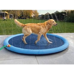 Duvo+ Splash Play Mat, Prskajuća Podloga Za Pse, Plava – Ø150×1.5cm