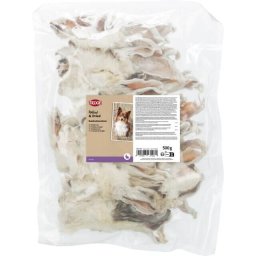 Trixie Zečije Uši sa Krznom 500g – Monoproteinska Poslastica za Pse