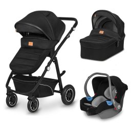 Lionelo BIANCA 3u1 Black Onyx kolica za bebe - korpa, auto sedište i sportsko sedište do 22kg