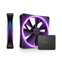 NZXT F140 RGB Duo Twin Pack 140mm ventilator crni (RF-D14DF-B1)