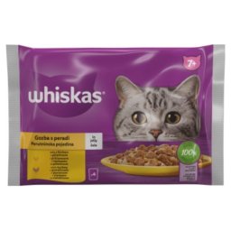 Whiskas Kesice Izbor Živine Senior 4×85 g - 340 g