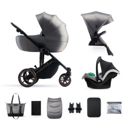 Kinderkraft kolica PRIME 2 3u1 MINK PRO SHADOW GREY