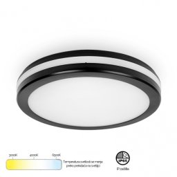 LED PLAFONJERA MONA-300-30W 3000/4000/6500K IP65 CRNA