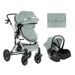 KikkaBoo Kolica za bebe DARLING Mint set 2in1 sa autosedištem