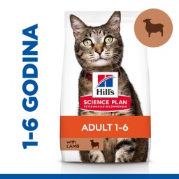 Suva hrana za mačke Hill's Science Plan Adult s Jagnjetinom 10 kg