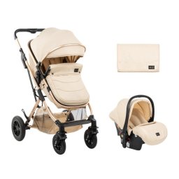 Kikka Boo Kolica za bebe Kaia set 2u1 sa autosedištem - Bež (KKB10198 SET)