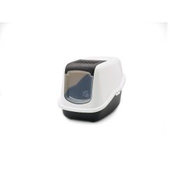 SAVIC Toalet sa vratancima Nestor crno-beli 56x39x38.5cm