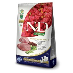 N&D Suva hrana Quinoa Weight Management Lamb, Broccoli-Asparagus 2,5 kg