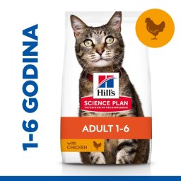 Suva hrana za mačke Hill's Science Plan Adult s Piletinom 10 kg