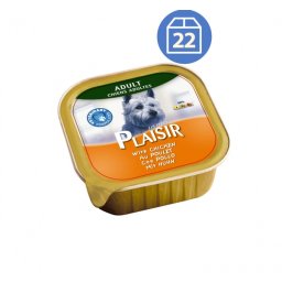 Plaisir pašteta Vlažna hrana za pse piletina 150g x 22kom pakovanje