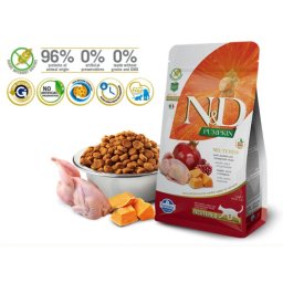 N&D Suva hrana Cat Pumpkin Neutered Quail-Pomegranate 5 kg