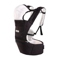 KikkaBoo Kengur nosiljka za bebe 3in1 CHLOE Crna do 15 kg