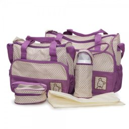 Torba za mame i bebe "Stella" 4 u 1, Violet