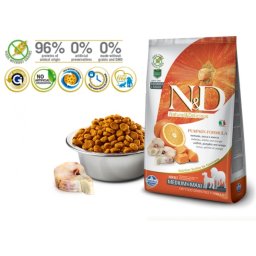 N&D Suva hrana Pumpkin Medium and Maxi Adult Codfish-Orange 12 kg