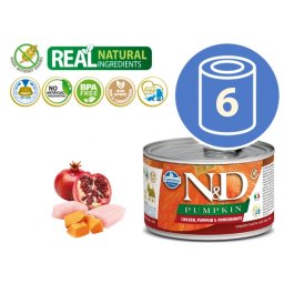 N&D Vlažna hrana Can Dog PM Mini Chicken&Pumpkin&Pomegranate 140g x 6kom pakovanje