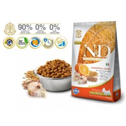 N&D Suva hrana LG Mini Adult Codfish&Orange 2,5 kg