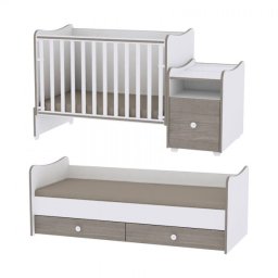 Krevetac za bebe "TREND PLUS" 70/160 Bela Kafa