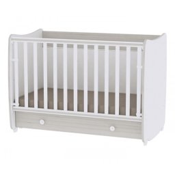 Krevetac za bebe "DREAM" Beli Light Oak