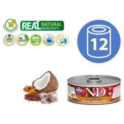 N&D Vlažna hrana Can Cat Quinoa Herring&Coconut 80g x 12kom pakovanje