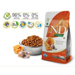 N&D Suva hrana Cat Pumpkin Herring&Orange 1,5kg