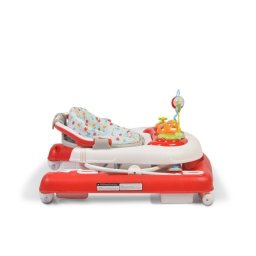 Dubak-guralica za bebe 2u1 "Melody" Crvena