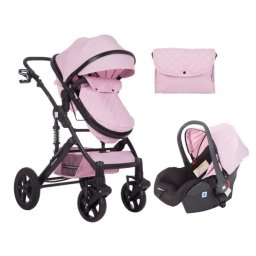 KikkaBoo Kolica za bebe DARLING Pink set 2in1 sa autosedištem