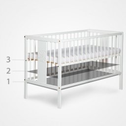 Krevetac za bebe "Radek VII" Beli