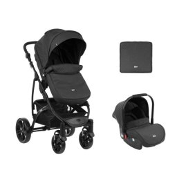 KikkaBoo Kolica za bebe NALA Crna set 2in1 sa autosedištem