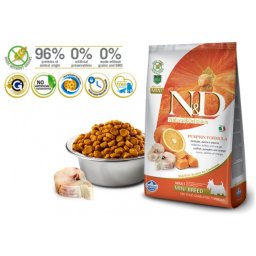 N&D Suva hrana Pumpkin Mini Adult Codfish&Orange 7 kg