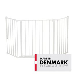 BabyDan Flex M sigurnosna ogradica 90–146 cm bela, zidna montaža