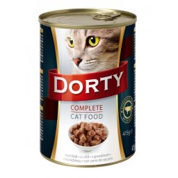 Dorty Vlažna hrana konzerva za mačke govedina 415g