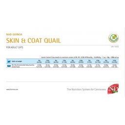 N&D Suva hrana Cat Quinoa Skin&Coat, Quail, Coconut-Curcuma 300g