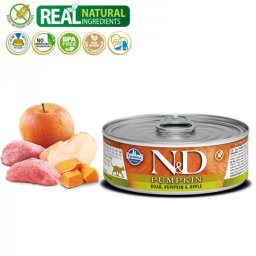 N&D Vlažna hrana konzerva Cat Pumpkin Boar&Pumpkin&Apple 80g