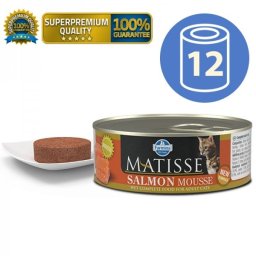 Matisse Cat Mousse Vlažna hrana Salmon 85g x 12kom pakovanje