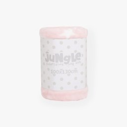 Jungle Bebi ćebe zvezdica roze 100x130cm ( 31001749 )