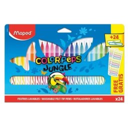Maped flomasteri jungle 24 + 24 nalepnic ( m845436 )